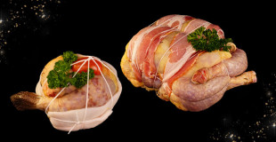Volailles désossées farcies
