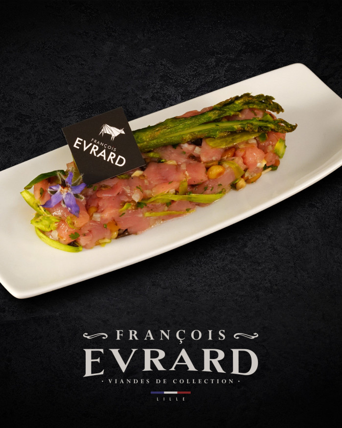 Tartare de Veau asperges vertes
