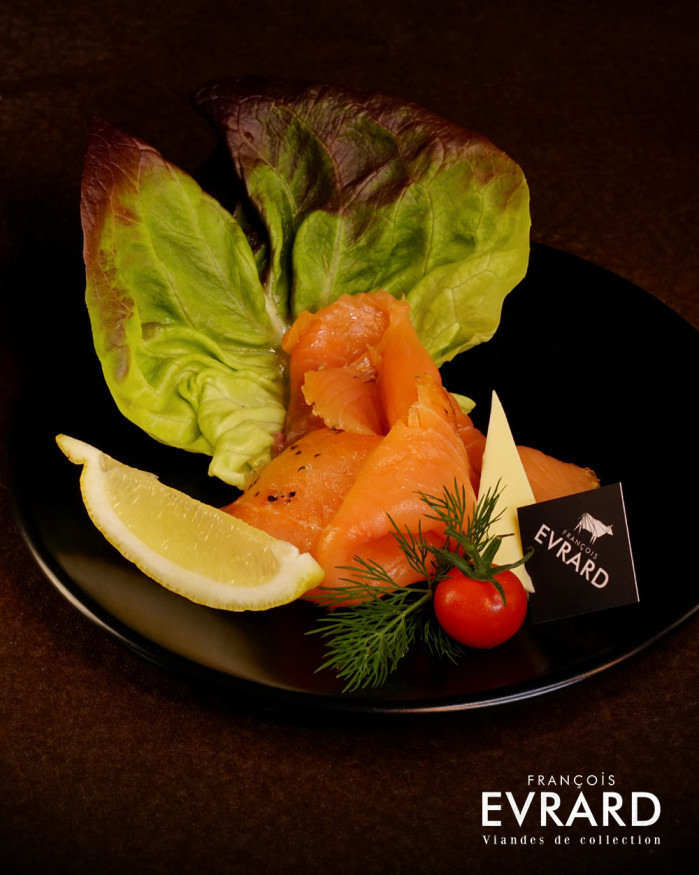 Assiette de saumon fumé Maison