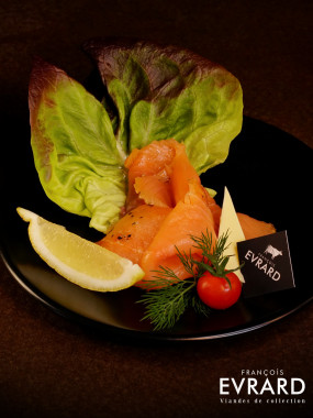Assiette de saumon fumé Maison