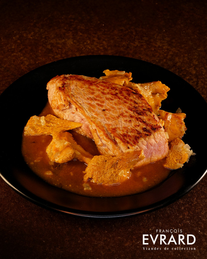 Pavé de veau aux girolles
