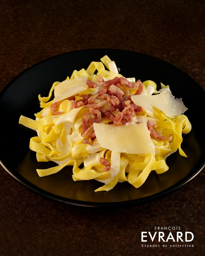 Tagliatelles carbonara