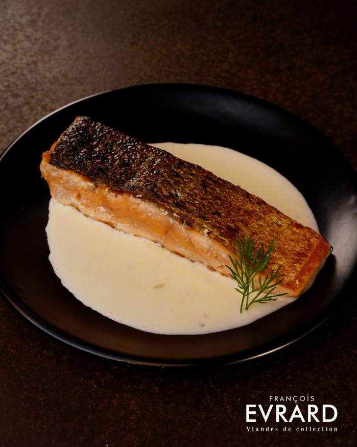Dos de saumon  beurre blanc