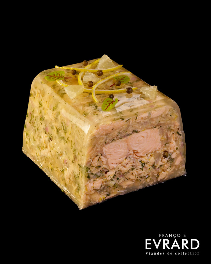Hure de saumon au citron et poivre vert