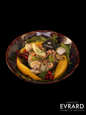 Assiette d'effiloché de cabillaud a l'aneth