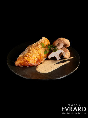 Chapon Fermier sauce crème aux cêpes