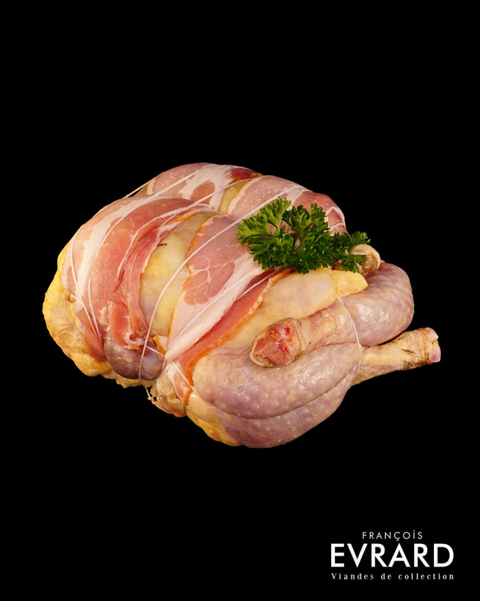 Pintade désossée farcie morilles poids moyen 1.2 kg varie +- 200 gr