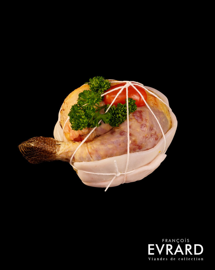 Cuisse de pintade farcie cèpes et bolets 