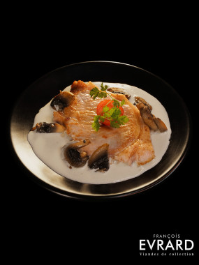Pavé de Côte de Veau sauce Parisienne
