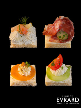 Plateau de 24 toasts assortis