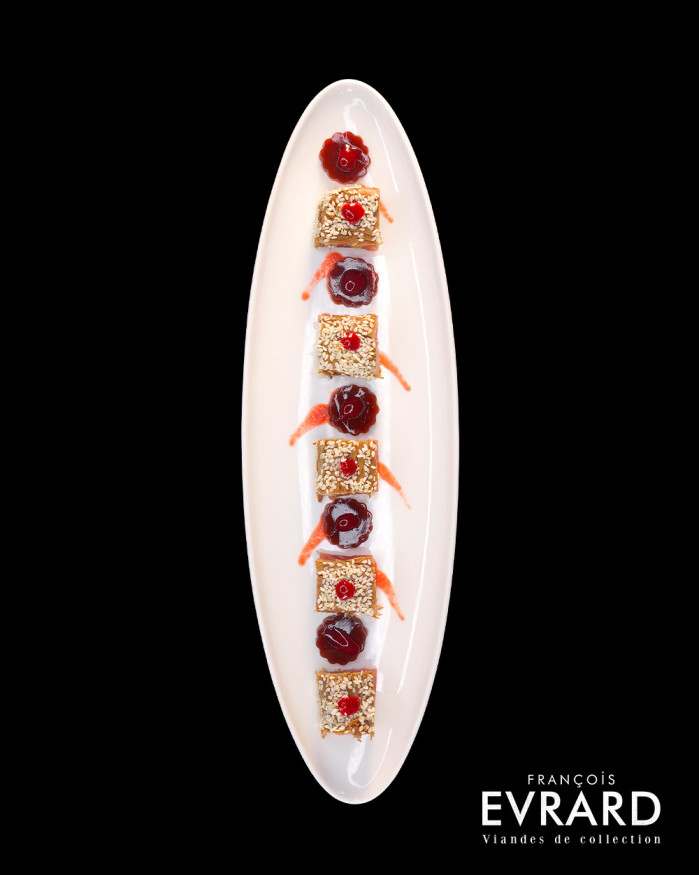 Tataki de Thon, sésame, ketchup de betterave