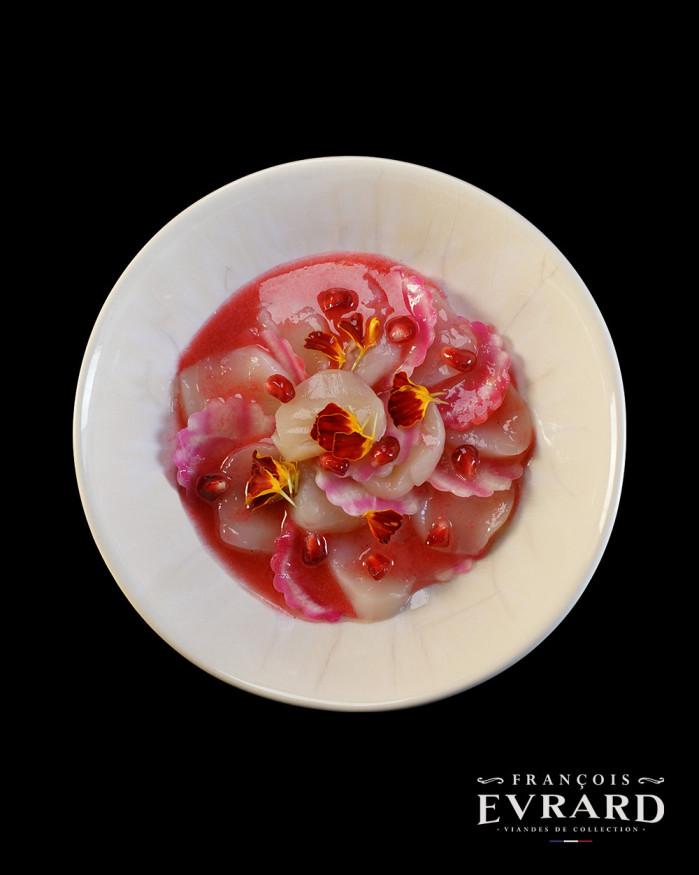 Carpaccio de St Jacques et Grenade