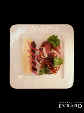 Gravlax de Magret de canard Maturé sur Os aux épices douces