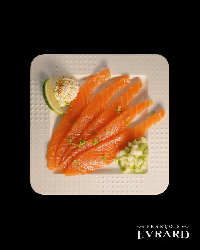 Gravlax de Saumon à la poutarque 