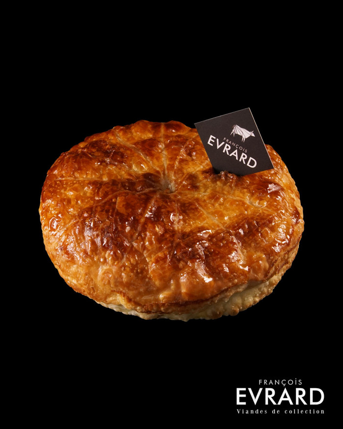 Tourte Feuilleté de boudin Blanc foie Gras et pintade aux morilles
