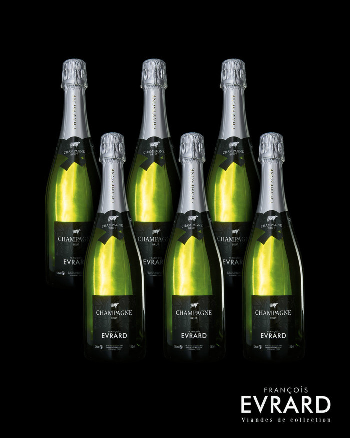 Champagne François Evrard au carton de 6