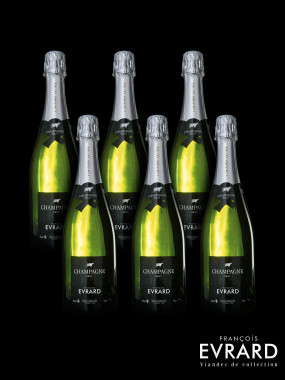 Champagne François Evrard au carton de 6