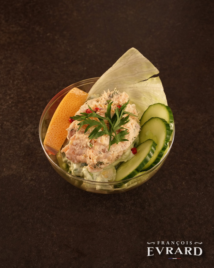Tulipe Rillettes de saumon et Guacamole