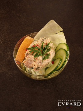 Tulipe Rillettes de saumon et Guacamole