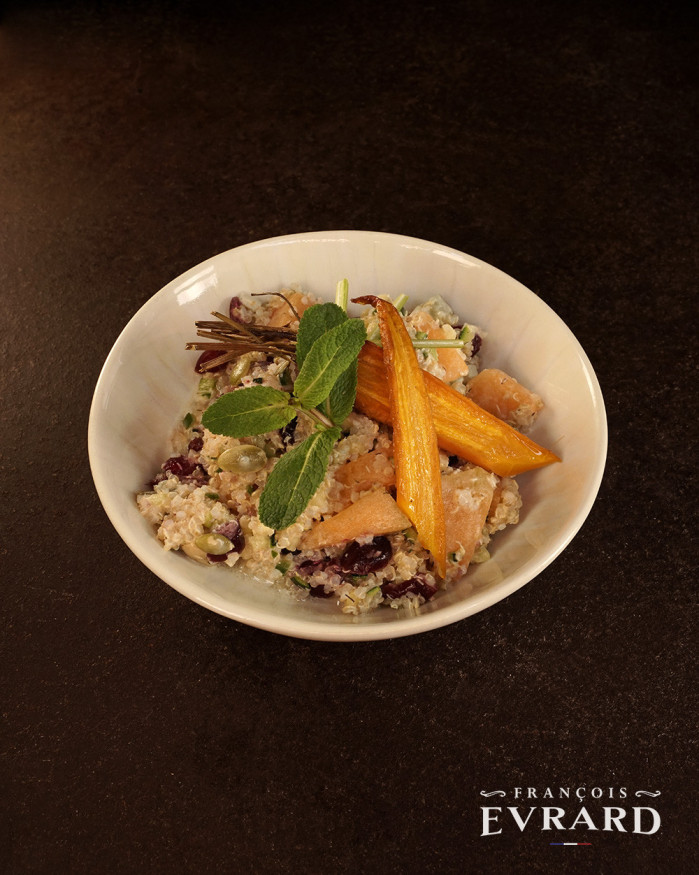Salade de quinoa Fraicheur, melon et graines de courges