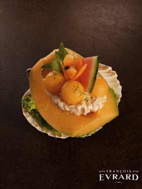 Melon au crabe