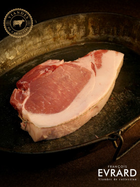 Tranche de filet de porc fermier Landrace Large White Duroc d'Auvergne