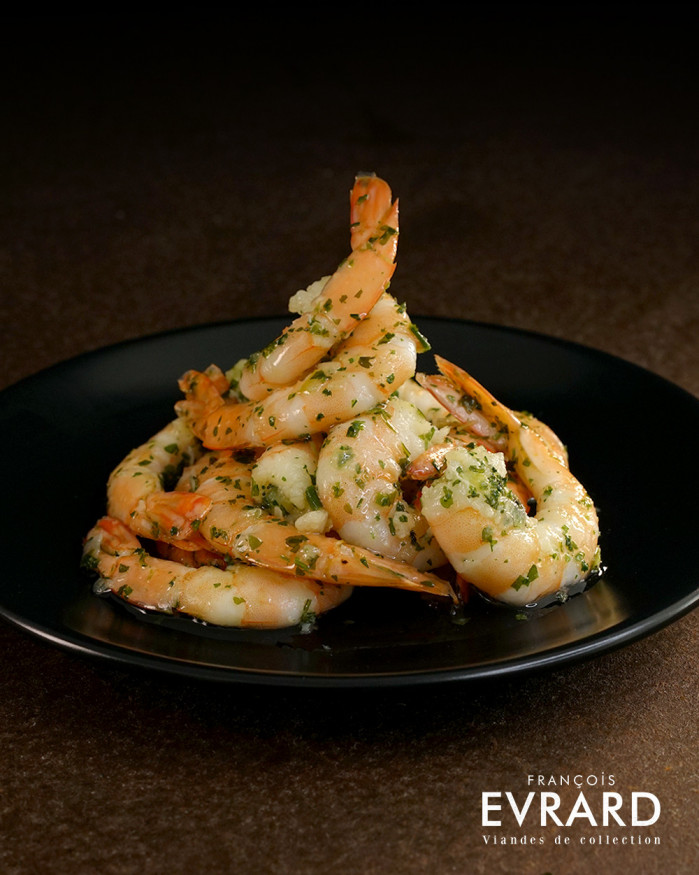 Gambas à l'ail